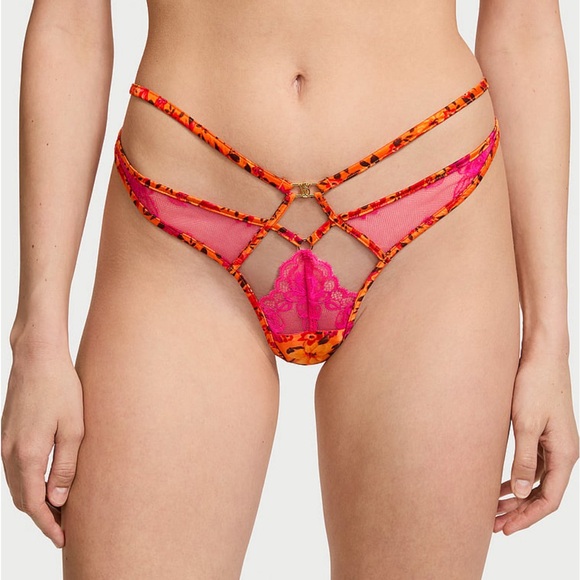 Victoria’s Secret 3PC VERY SEXY Satin Floral Bra Panty Garter Flaming Hot 🔥🔥🔥 - Picture 3 of 10